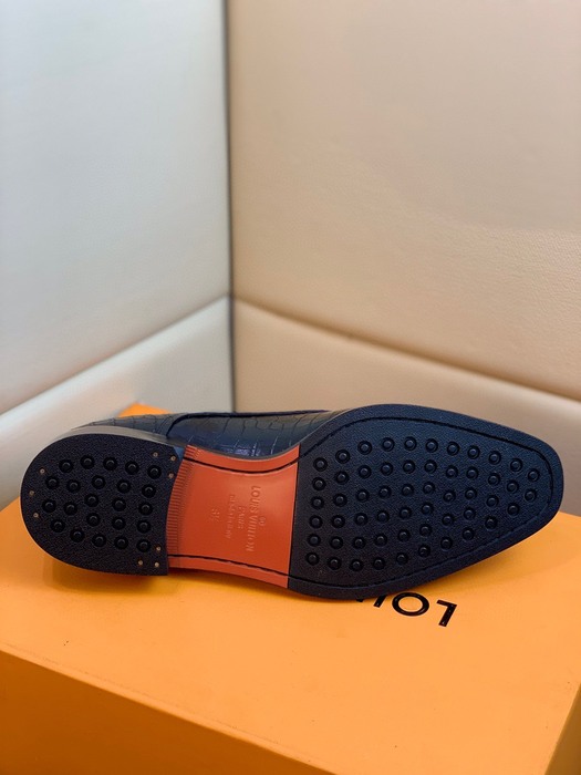 Shoes Louis Vuitton business leather lace up Black