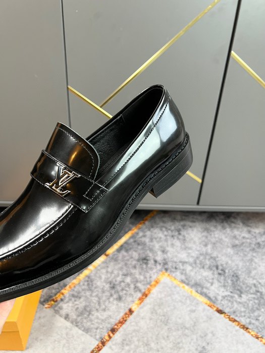 Shoes Louis Vuitton business leather shoes Black 001