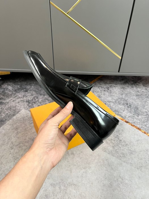 Shoes Louis Vuitton business leather shoes Black 001