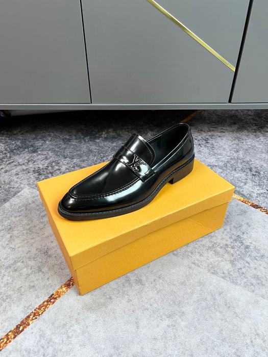 Shoes Louis Vuitton business leather shoes Black 001