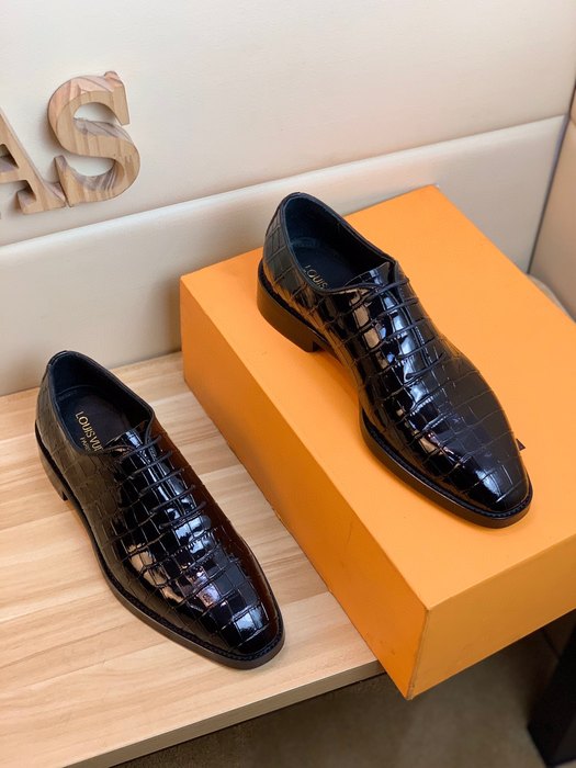 Shoes Louis Vuitton business leather shoes Black