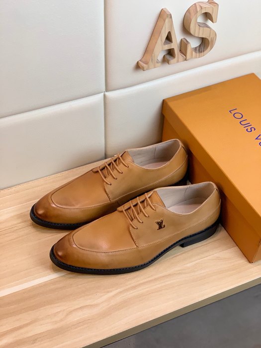 Shoes Louis Vuitton business leather shoes Tan