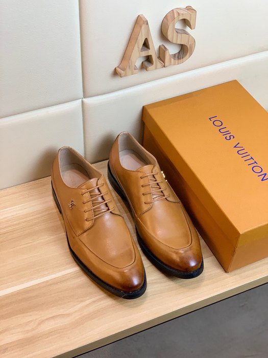 Shoes Louis Vuitton business leather shoes Tan