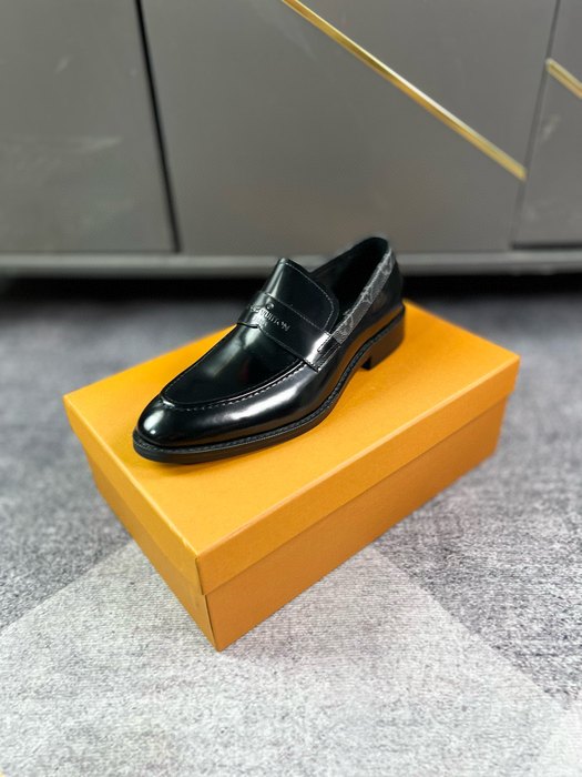 Shoes Louis Vuitton business loafer Black 001