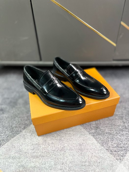 Shoes Louis Vuitton business loafer Black 001