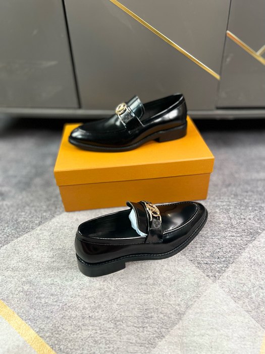 Shoes Louis Vuitton business loafer Black 002