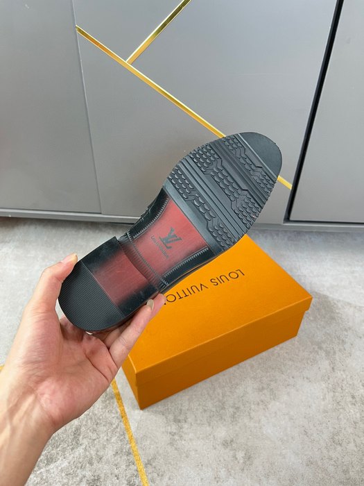 Shoes Louis Vuitton business loafer Black 004