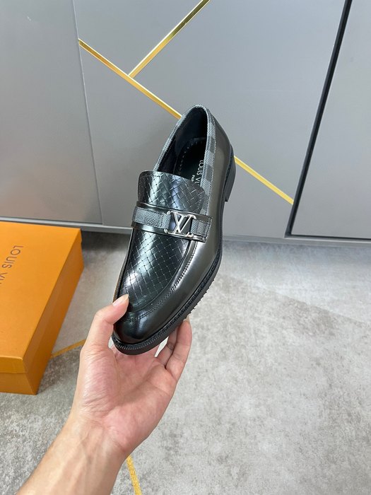 Shoes Louis Vuitton business loafer Black 004