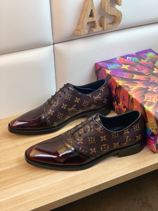 Shoes Louis Vuitton business oxford Brown