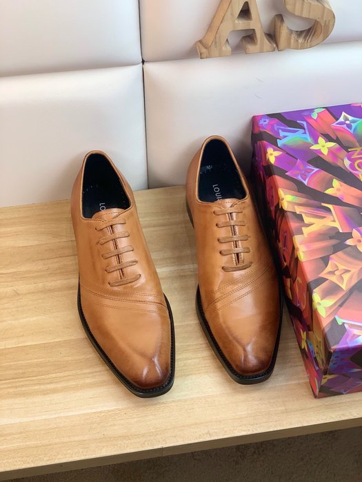 Shoes Louis Vuitton business oxford Tan