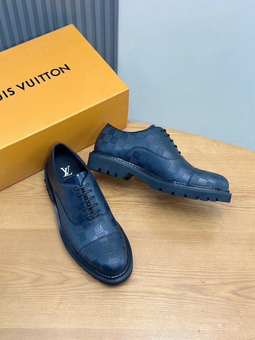 Shoes Louis Vuitton checkerboard derby shoes Blue