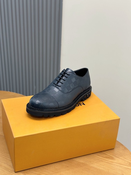 Shoes Louis Vuitton checkerboard derby shoes Blue