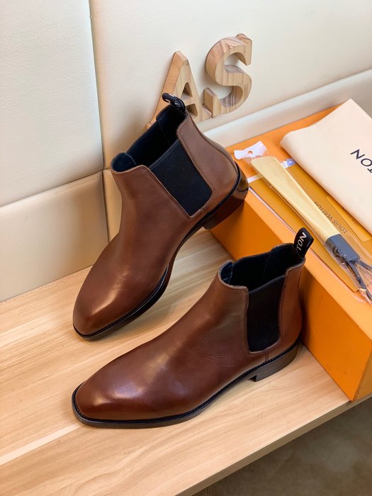 Shoes Louis Vuitton chelsea boots Brown 002