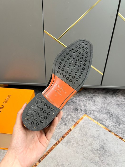 Shoes Louis Vuitton double monk strap leather shoes Black 001