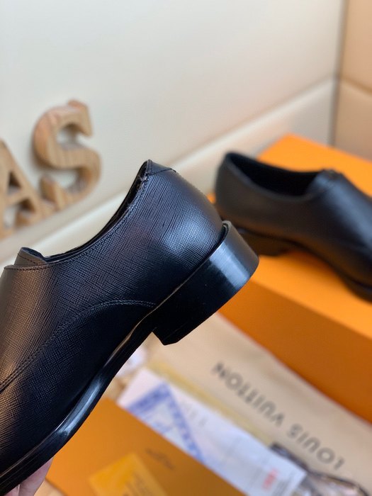 Shoes Louis Vuitton double monk strap leather shoes Black