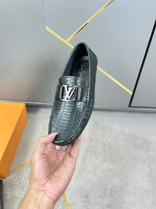 Shoes Louis Vuitton driving loafer Black 004