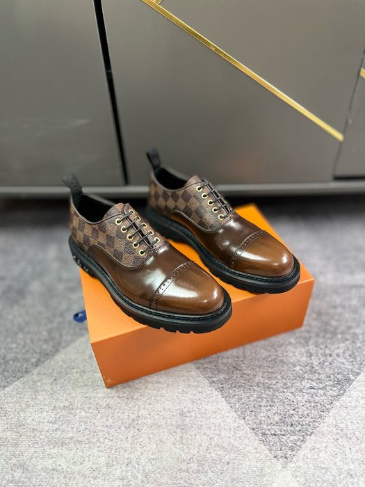 Shoes Louis Vuitton formal leather shoes Brown
