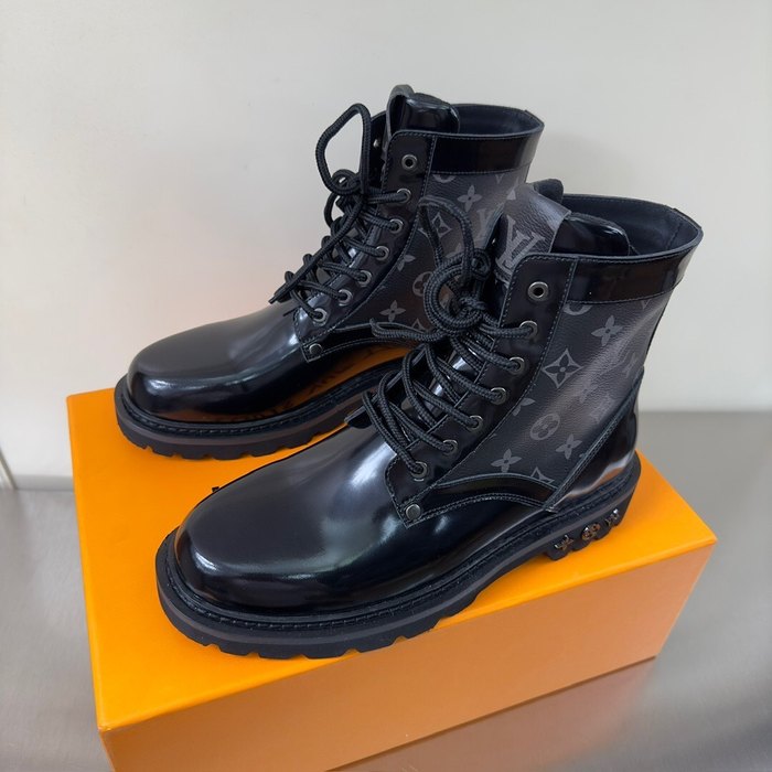Shoes Louis Vuitton high top casual boots Black