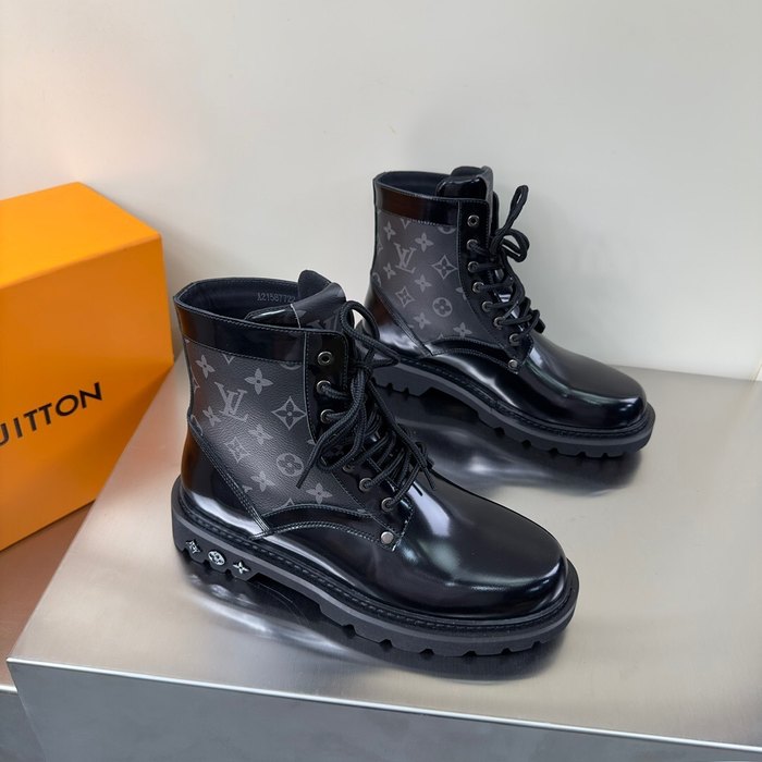 Shoes Louis Vuitton high top casual boots Black