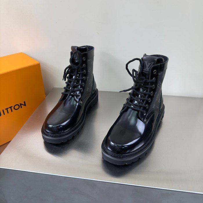 Shoes Louis Vuitton high top casual boots Black