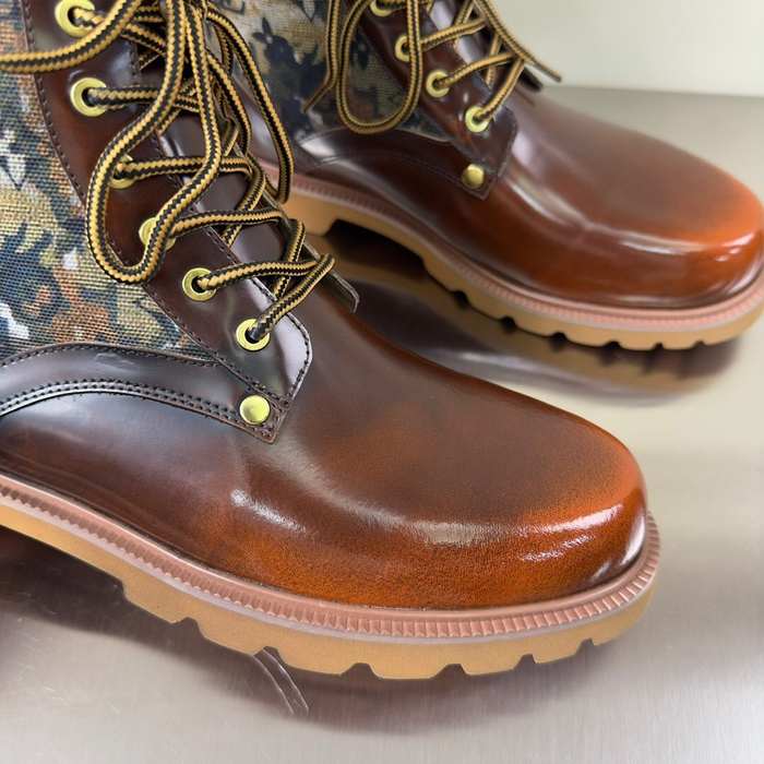 Shoes Louis Vuitton high top casual boots Brown 001