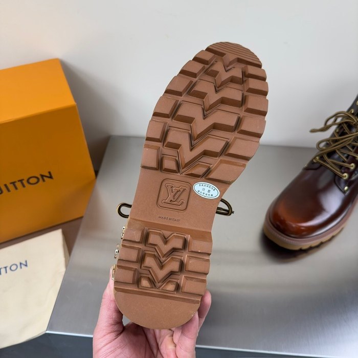 Shoes Louis Vuitton high top casual boots Brown