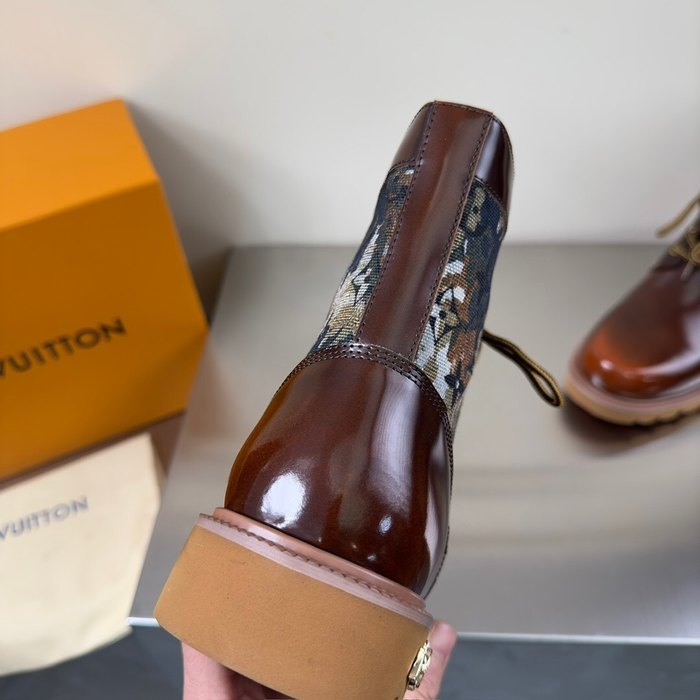 Shoes Louis Vuitton high top casual boots Brown
