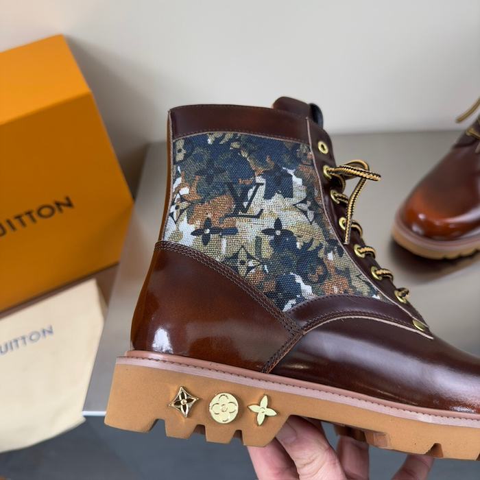 Shoes Louis Vuitton high top casual boots Brown