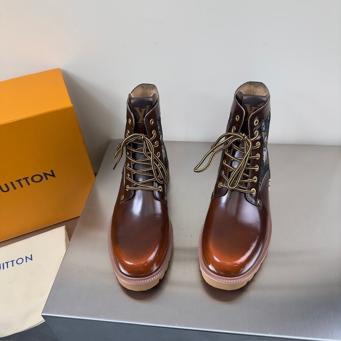 Shoes Louis Vuitton high top casual boots Brown
