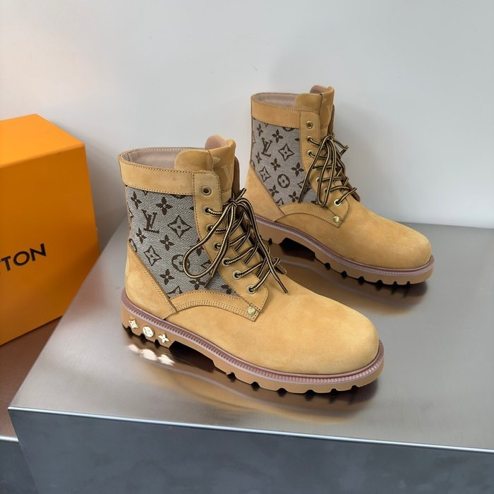 Shoes Louis Vuitton high top casual boots Tan