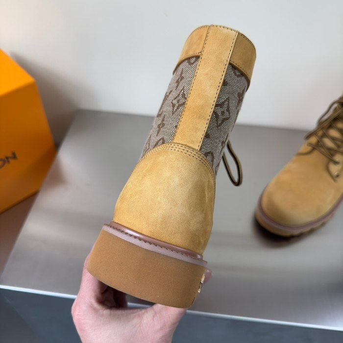 Shoes Louis Vuitton high top casual boots Tan