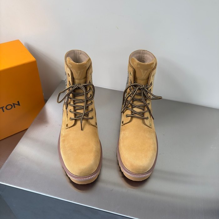 Shoes Louis Vuitton high top casual boots Tan