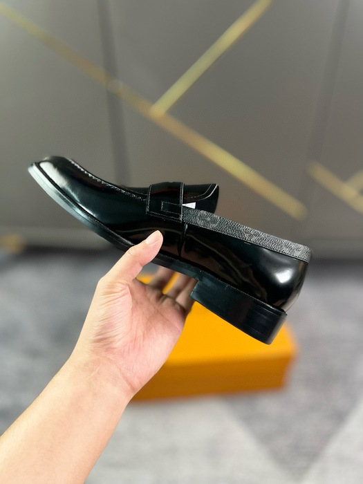 Shoes Louis Vuitton leather loafer Black