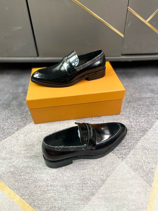 Shoes Louis Vuitton leather loafer Black
