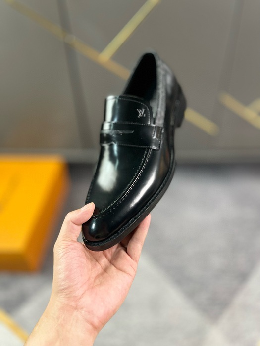 Shoes Louis Vuitton leather loafer Black