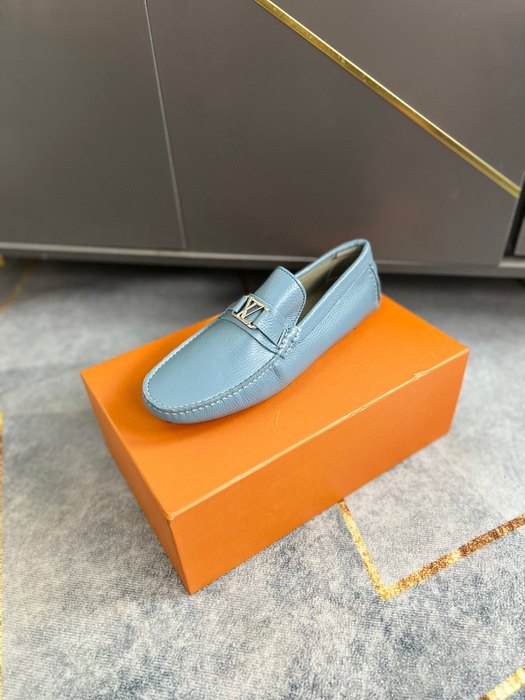 Shoes Louis Vuitton loafer Blue 002