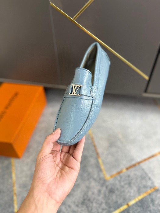 Shoes Louis Vuitton loafer Blue 002