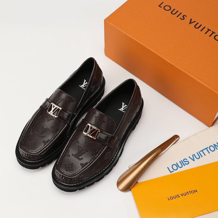Shoes Louis Vuitton loafer Brown 001