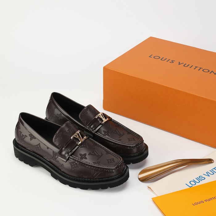 Shoes Louis Vuitton loafer Brown 001