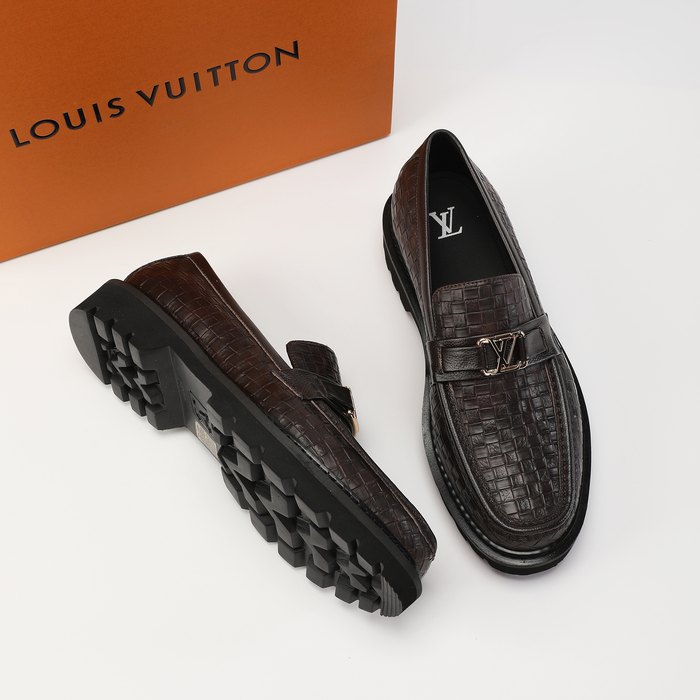 Shoes Louis Vuitton loafer Brown 002