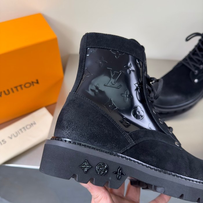 Shoes Louis Vuitton men's casual high top boots Black