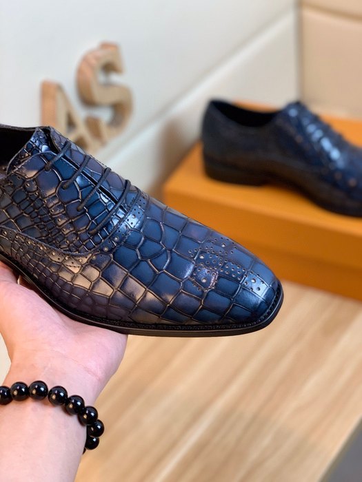 Shoes Louis Vuitton men's casual leather shoes Blue