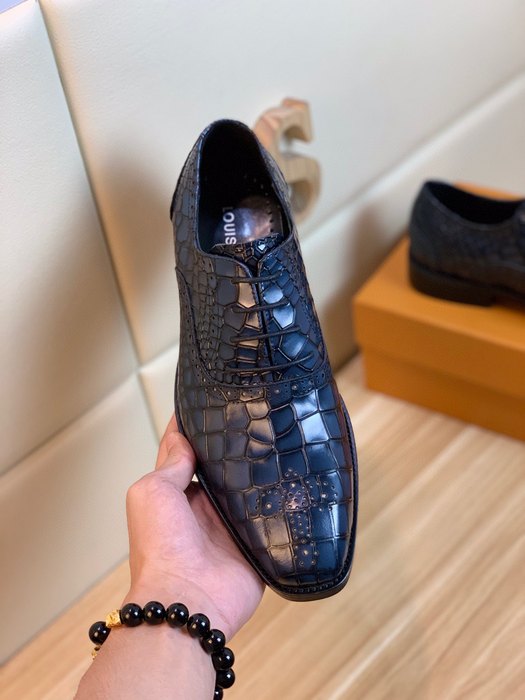 Shoes Louis Vuitton men's casual leather shoes Blue