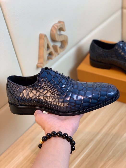 Shoes Louis Vuitton men's casual leather shoes Blue