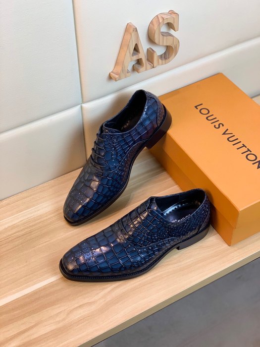 Shoes Louis Vuitton men's casual leather shoes Blue