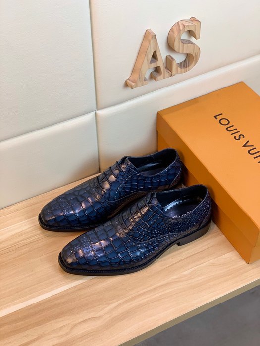 Shoes Louis Vuitton men's casual leather shoes Blue