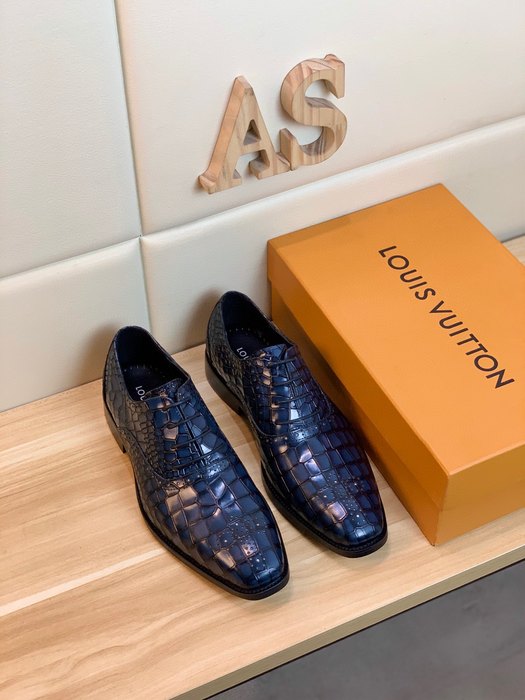 Shoes Louis Vuitton men's casual leather shoes Blue
