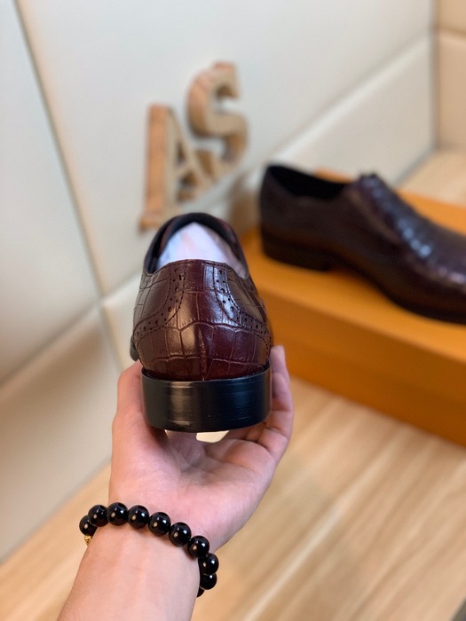 Shoes Louis Vuitton men's dress shoes Burgundy