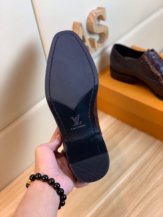 Shoes Louis Vuitton men's dress shoes Burgundy