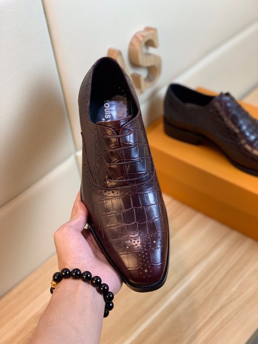 Shoes Louis Vuitton men's dress shoes Burgundy